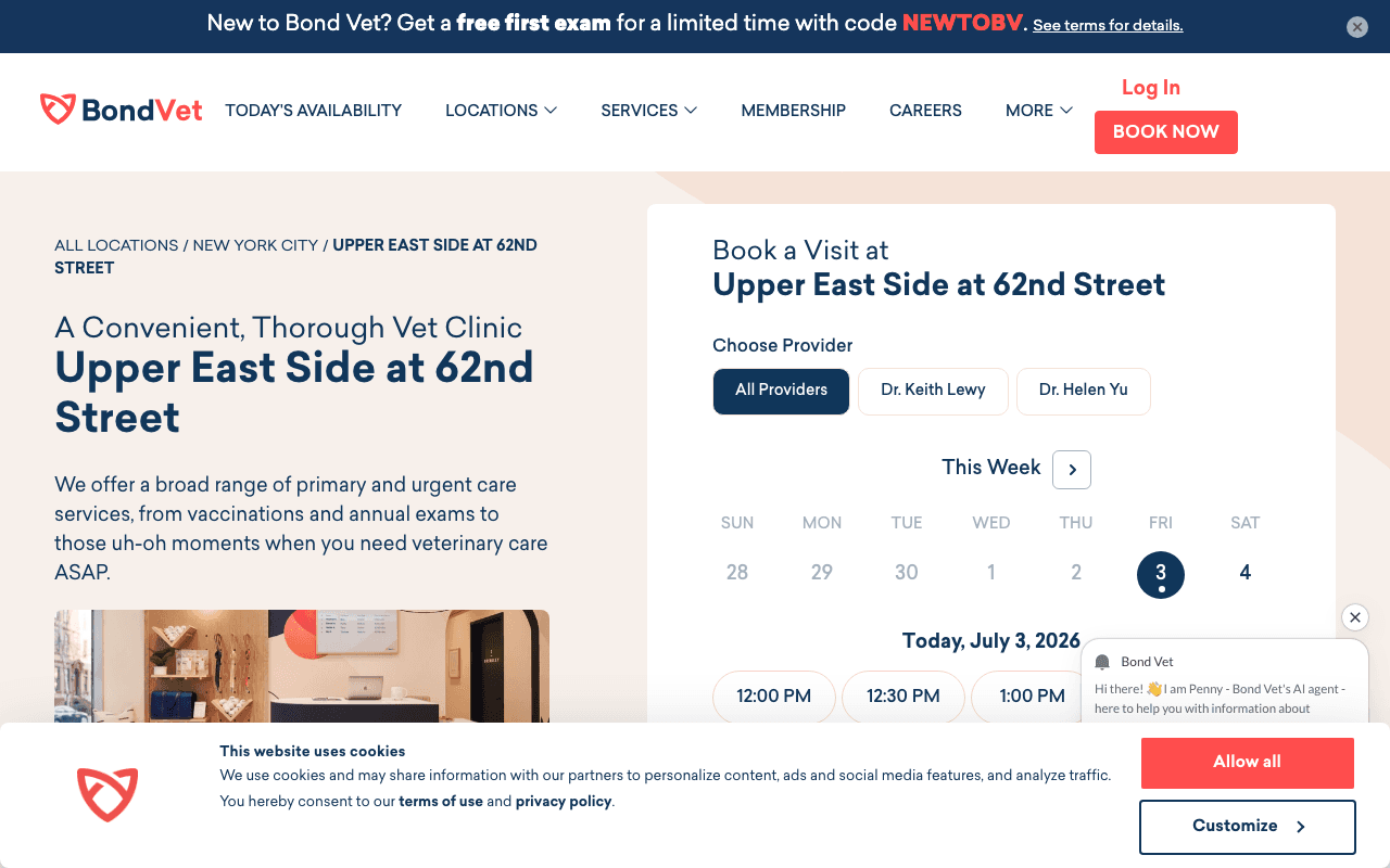 The real business website her vouch links to
